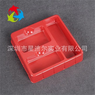 红色PVC吸塑内托产品